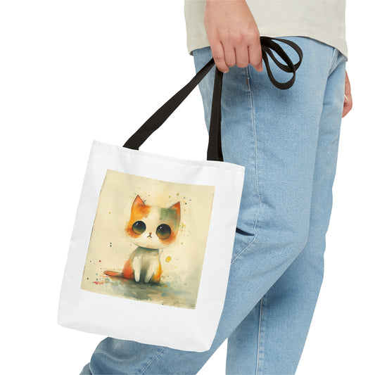 A Cutie Cat Tote Bag (AOP) by TigerDesignStore69