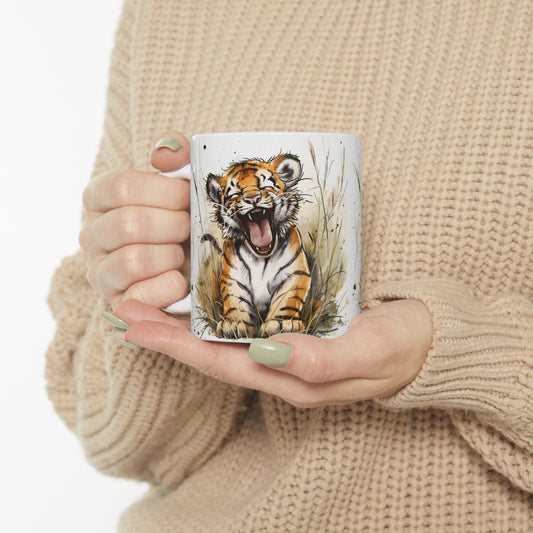 A Little Tiger Ceramic Mug, 11oz by TigerDesignStore69